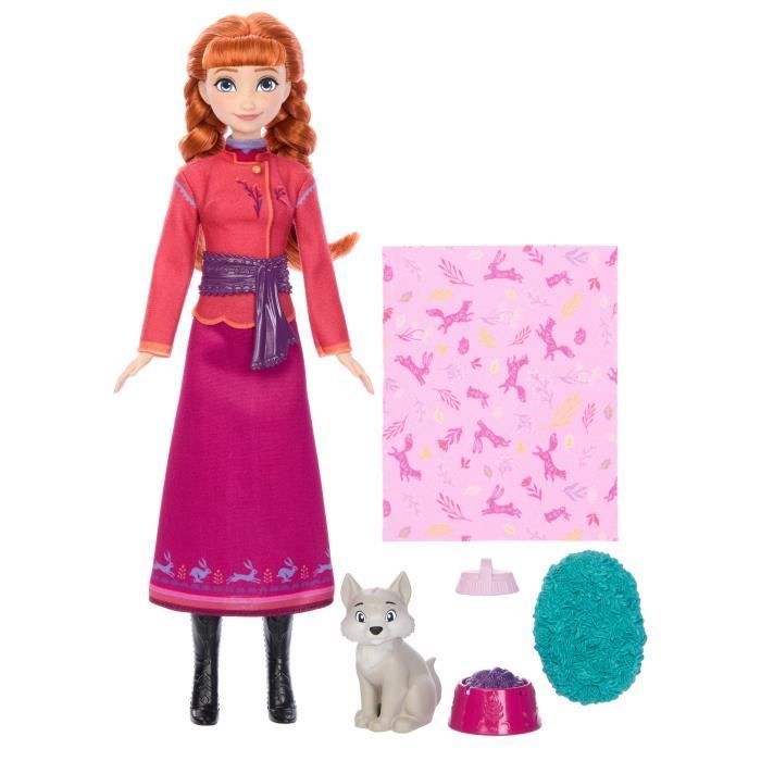 Disney La Reine des Neiges Coffret Anna et le Louveteau 4 accessoires Disney Frozen JFG17