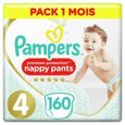 PAMPERS 160 couches Premium Protection Pants T4 Pack 1 Mois + SENSITIVE 52 lingettes bébé OFFERTES-1