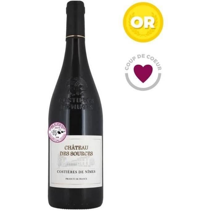 Vin Rouge AOC Costières de Nîmes Château des Sources 2019