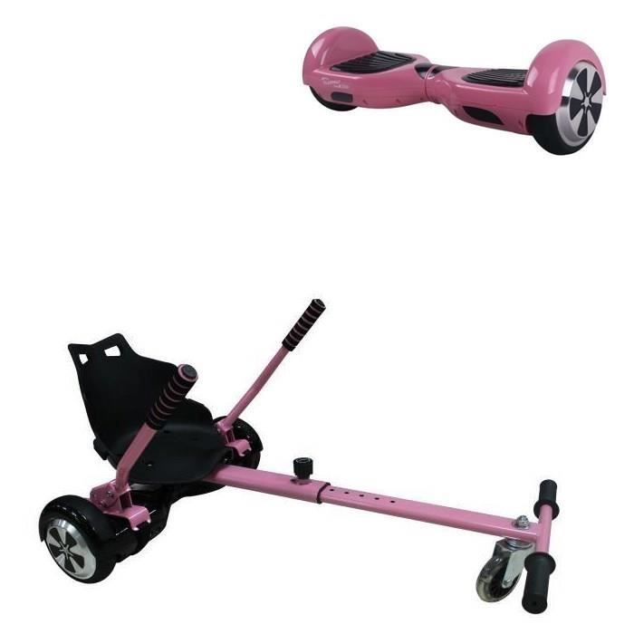 TAAGWAY Hoverboard 6 5 rose Kit Kart Universel Hoverkart Cdiscount Auto