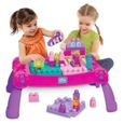 MEGABLOKS - Table d'Apprentissage Rose - Jouet éducatif en plastique pour enfant de 12 mois - 3 modes de jeu-1