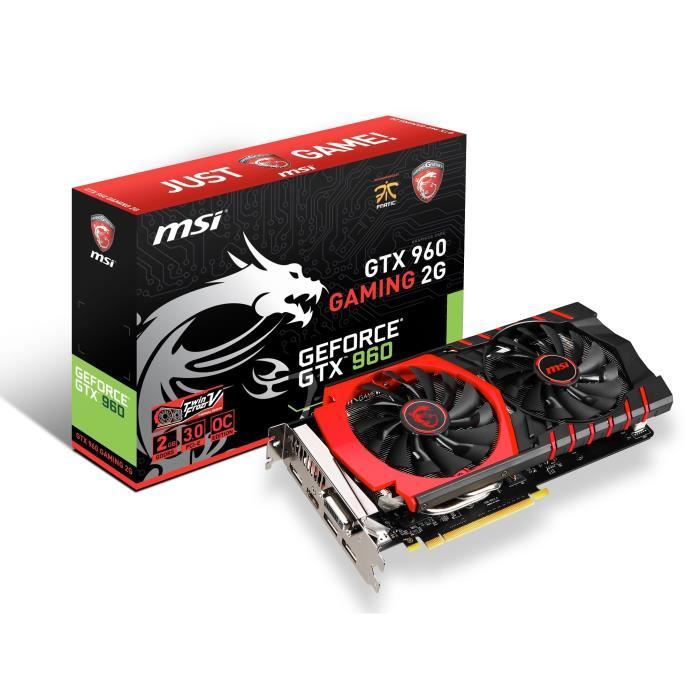 MSI GeForce GTX 960 Gaming 2Go DDR5 - Msi
