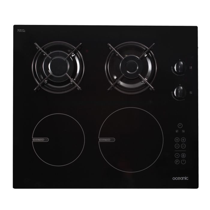 OCEANIC CPM2G2I Table de cuisson mixte Cdiscount Electroménager