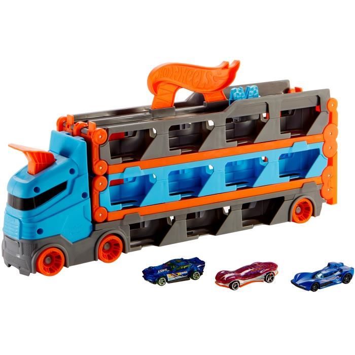 Super transporteur extensible Hot Wheels Mattel : King Jouet, Les