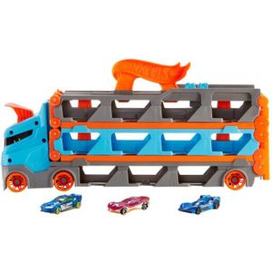 Hot Wheels City – Requin Transporteur, Camion Qui Avale Les Voitures, Capacité 5, Véhicule Inclus, Dès 4 Ans