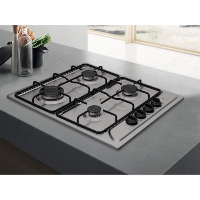 Plaque de cuisson gaz OCEANIC 4 foyers L58 x P50 cm OCEACTG4X Inox