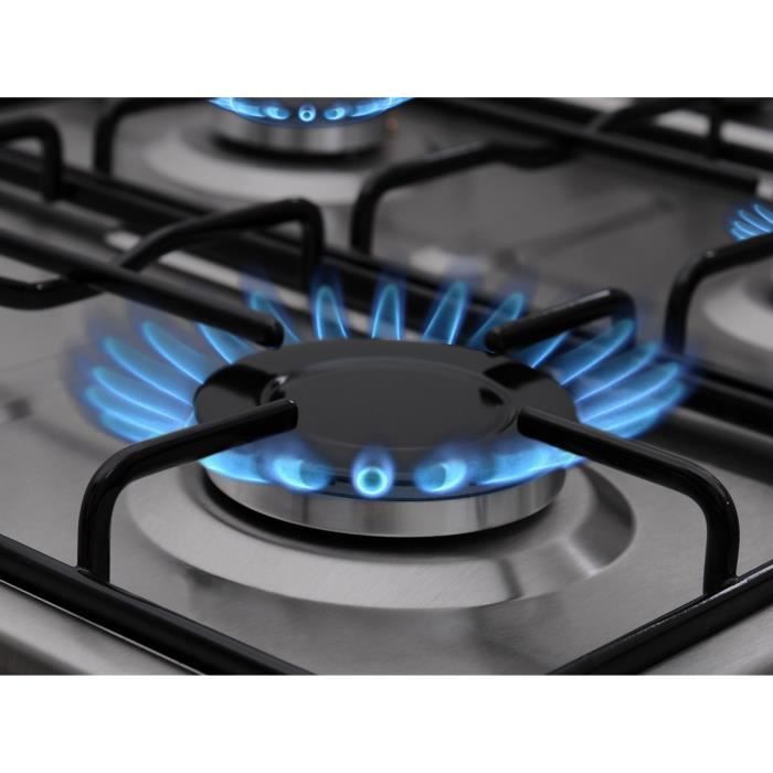 Plaque de cuisson gaz OCEANIC 4 foyers L58 x P50 cm OCEACTG4X Inox