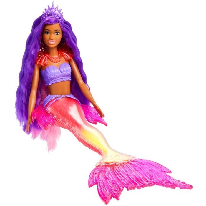 Poupée Barbie Color Reveal Sirène - Effets de changement de couleur - 7  surprises incluses - Cdiscount Jeux - Jouets