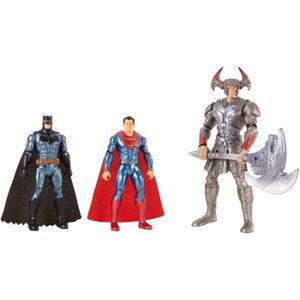 FIGURINE - PERSONNAGE Coffret de Combat 3 figurines 15 cm Superman, Batman et Steppenwolf - DC Comics - Justice League