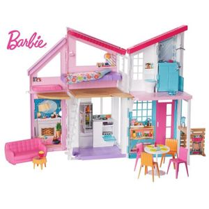 MAISON POUPÉE Barbie - La Maison  Malibu - Maison de Poupées 6 P