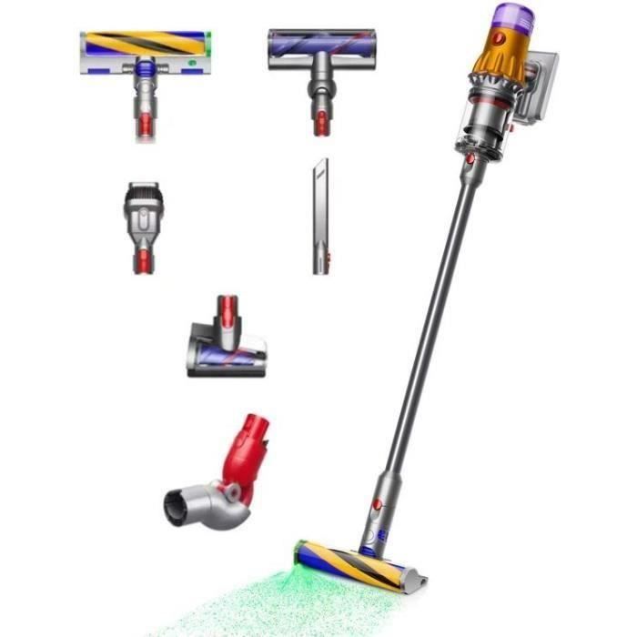 DYSON V12 Detect Slim Absolute Aspirateur Balai sans fil Puissance 150 AW Contrôle de puissance Brosse avec lumière intégrée