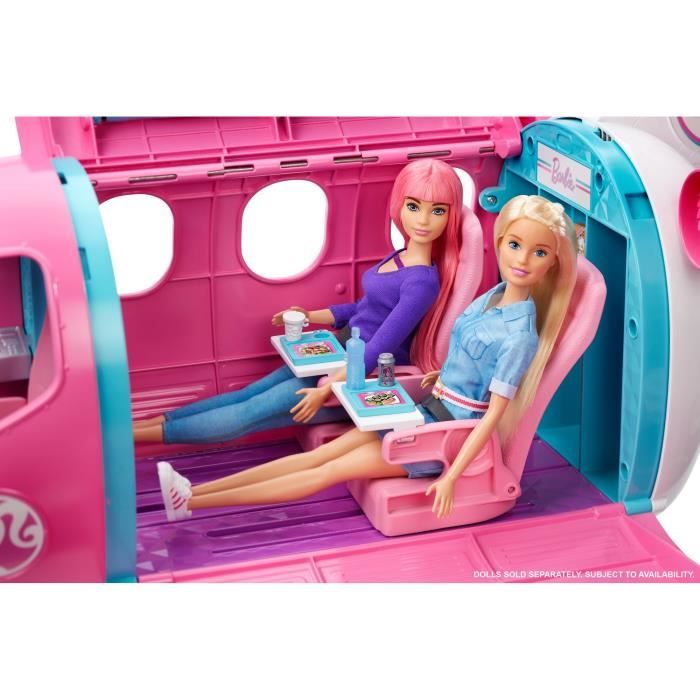 Barbie - L'Avion de Rêve de Barbie - Véhicule Poupée Mannequin - 3 ans et + GDG76