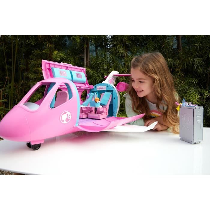Barbie - L'Avion de Rêve de Barbie - Véhicule Poupée Mannequin - 3 ans et + GDG76