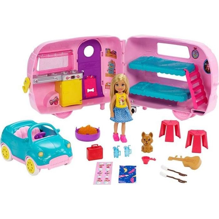 camping car barbie cdiscount