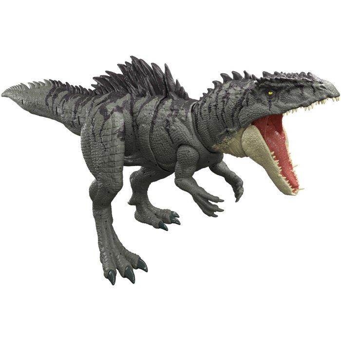 Figurine dinosaure - JURASSIC WORLD MATTEL - Giganotosaurus - Attaque améliorée - Mâchoire XXL - Mode Survival