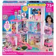 Barbie - Coffret maison de rêve Barbie, 3 niveaux, lumières et sons et + de 75 accessoires - Accessoire Poupée Mannequin - Dès 3-3