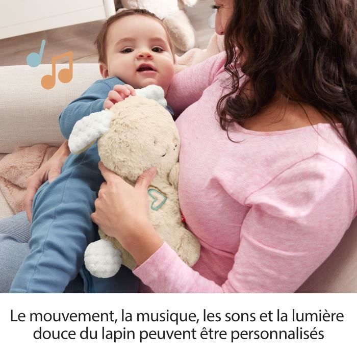 Fisher-Price-Mon Lapin Câlin - Peluche veilleuse - Jouet d'éveil - HXG97- Peluche et Doudou - Jeux d'éveil Fisher-Price-Mon Lapin Câlin - Peluche veilleuse - Jouet d'éveil - HXG97- Peluche et Doudou - Jeux d'éveil