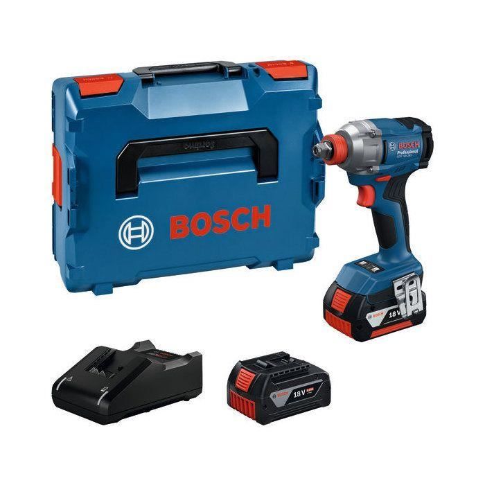 Boulonneuse sans fil Bosch GDX 18V 285 2 batteries GBA 4.0Ah Chargeur GAL 18V 20 BOXX - vue 2