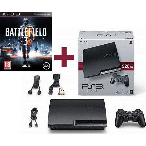 Console Salon - Sony - PS3 320 Go - Noir - Battlefield 3