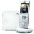 Téléphone Fixe GIGASET CL 660 Blanc - Écran couleur rétroéclairé - Répertoire 400 contacts - Mains libres-0