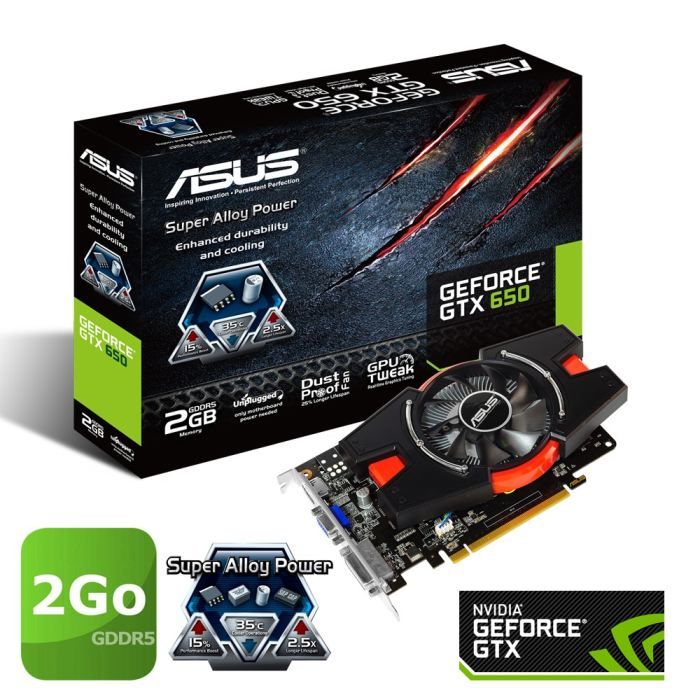 Asus GTX650 2Go GDDR5 Reconditionné - Asus reconditionné disponible sur Cdiscount Seconde Vie