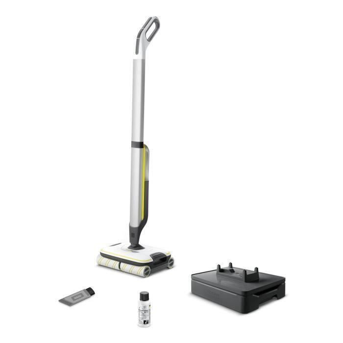 KARCHER FC7 - Nettoyeur de Sols sans fil 2 en 1 - 3 modes de Nettoyage - Auto-Nettoyage Des Rouleaux