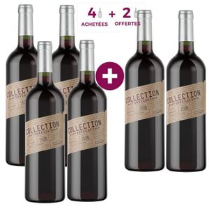 VIN ROUGE 4 Achetées + 2 Offertes - Collection Frabrègues Pays Hérault - Vin rouge de Languedoc