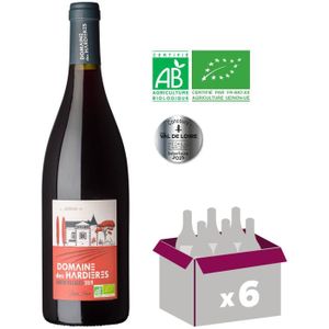 VIN ROUGE Domaine des Hardières 2019 Anjou Villages - Vin rouge de la Val de Loire - Bio x6