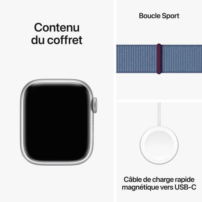 Apple Watch Series 9 GPS 45mm Boîtier Silver Aluminium Bracelet — free download