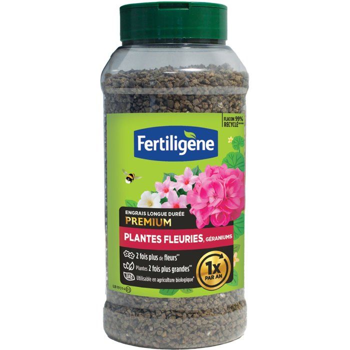 Engrais longue durée premium plantes fleuries géraniums 600 g FERTILIGENE FEGLDGER