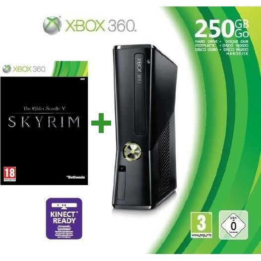 Console Xbox 360 250 Go - Microsoft - Noir - Wi-Fi - HDMI - Kinect intégré