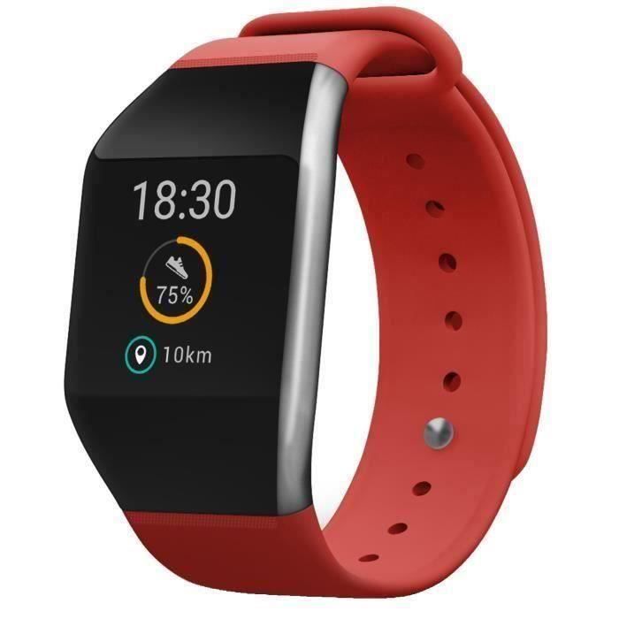 Wiko Bracelet connecté Wimate Prime Orange et Argent - Cdiscount Téléphonie