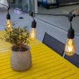 Guirlande lumineuse à ampoules MAFY LIGHT - douille E27 - style vintage - 6m - 10 ampoules - noir-5