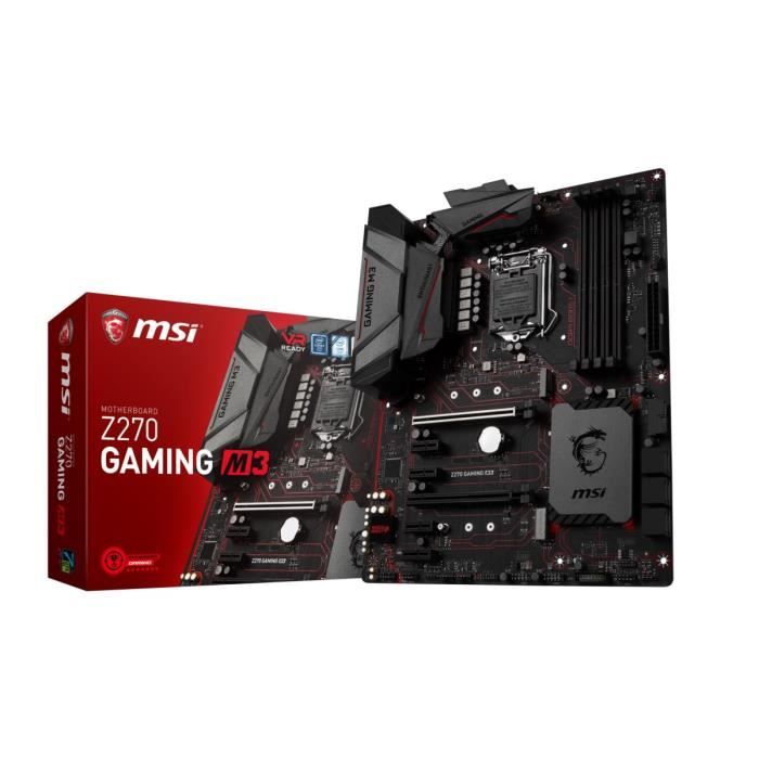 MSI Carte mère Z270 GAMING M3 – Socket LGA 1151 – DDR4