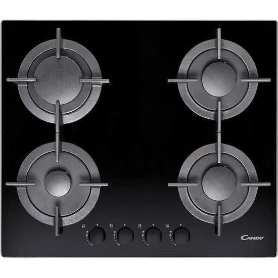 Plaque De Cuisson Gaz Candy 4 Feux - Inox - 7750W - Sécurité Thermocouple - Connectivité HOn