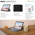 Pack MICROSOFT - Surface Go 2 - 10,5" - RAM 4Go - 64Go eMMC + Type Cover Noir + Microsoft 365 Personnel à télécharger-2