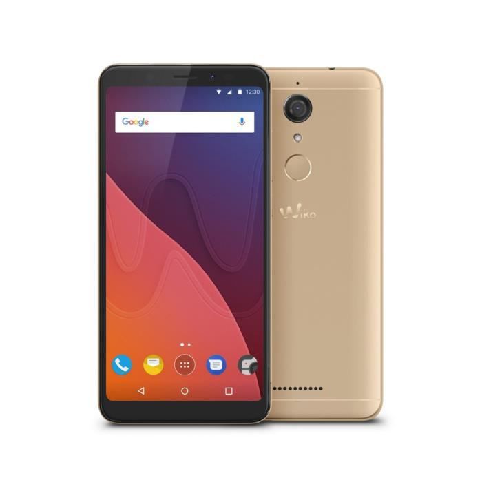 Téléphone portable Wiko View 16 Go Gold pas cher Téléphone portable Wiko View 16 Go Gold pas cher