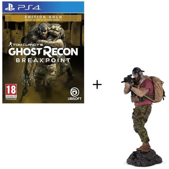 Pack PS4 : Ghost Recon BREAKPOINT Édition Gold + Figurine Nomad