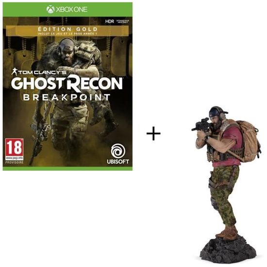 Pack Xbox One : Ghost Recon BREAKPOINT Édition Gold + Figurine Nomad