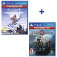 Pack 2 Jeux PS4 PlayStation Hits : Horizon Zero Dawn Complete Edition + God of War-0