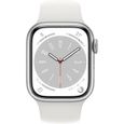 Apple Watch Series 8 GPS - 41mm - Boîtier Silver Aluminium - Bracelet White Sport Band - Regular-1