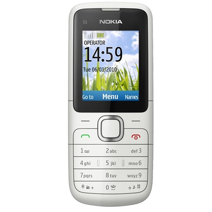 Téléphone portable Nokia C1-01 - Bibandes - Bluetooth - Appareil photo VGA - Radio FM - Warm Grey
