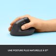 Souris ergonomique - Sans fil - Logitech - Lift - Droitier - Graphite-2