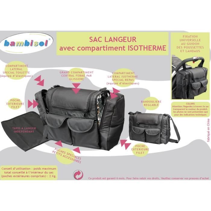 Sac a langer bambisol hotsell