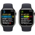 Apple Watch Series 8 GPS + Cellular - 41mm - Boîtier Graphite Stainless Steel - Bracelet Midnight Sport Band - Regular-6