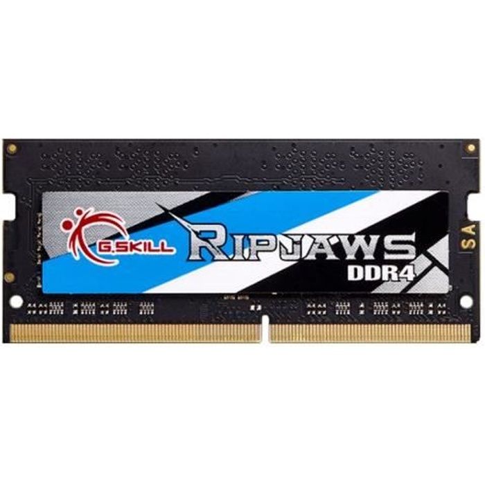 Vente Memoire PC G.SKILL Mémoire Notebook Ripjaws Series - 8 Go PC4-17000/DDR4 2133 Mhz F4-2133C15S-8GRS pas cher Vente Memoire PC G.SKILL Mémoire Notebook Ripjaws Series - 8 Go PC4-17000/DDR4 2133 Mhz F4-2133C15S-8GRS pas cher