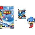 Pack Sonic : Team Sonic Racing Jeu Switch - Code dans la boîte + Figurine Funko Pop! Games: Sonic 30th- Running Sonic-0