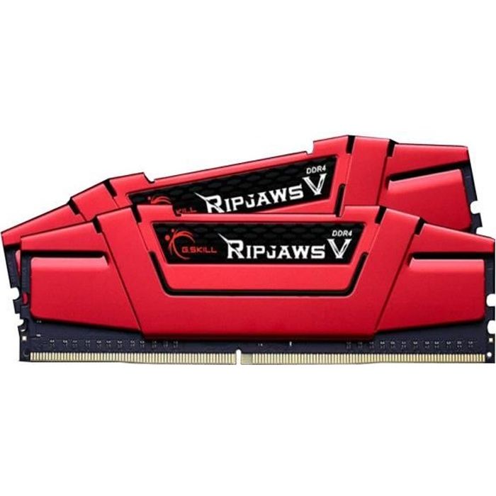 Vente Memoire PC G.Skill Mémoire PC Ripjaws V - DDR4 - Kit 16Go (2x 8 Go) - 2133 MHz - CL15 - Rouge F4-2133C15D-16GVR pas cher Vente Memoire PC G.Skill Mémoire PC Ripjaws V - DDR4 - Kit 16Go (2x 8 Go) - 2133 MHz - CL15 - Rouge F4-2133C15D-16GVR pas cher