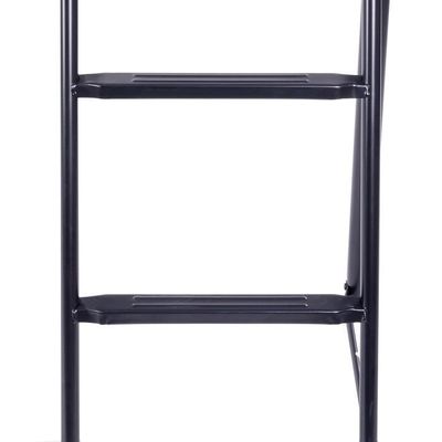 Lit Mezzanine Métal 140x200 Cm Avec Bureau, étagères Et échelle Rangement - Blanc - Charge 150 Kg
