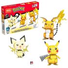 Mega Construx - Pokémon - Coffret Trio Évolution Pikachu - jouet de construction - 7 ans et +